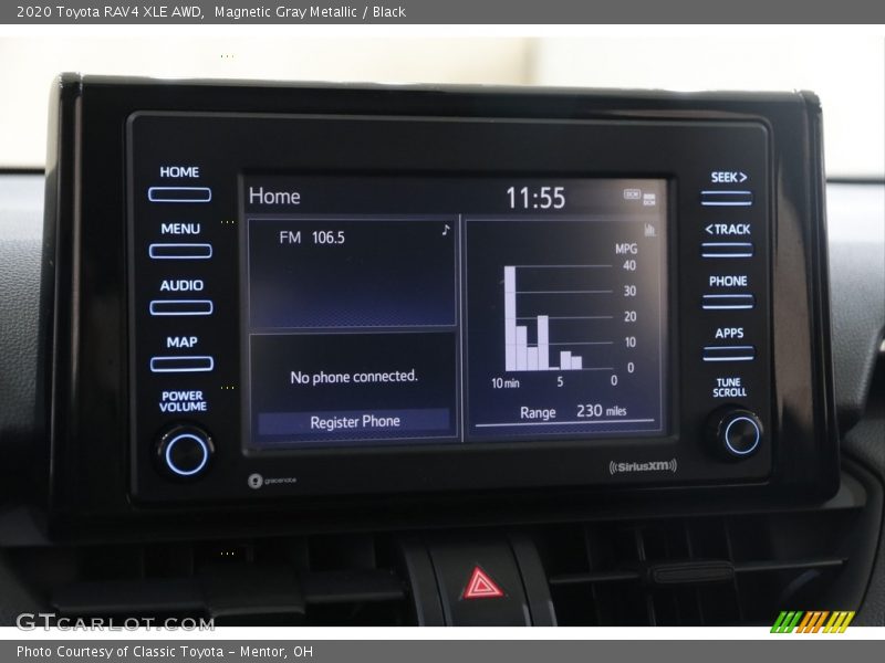 Magnetic Gray Metallic / Black 2020 Toyota RAV4 XLE AWD