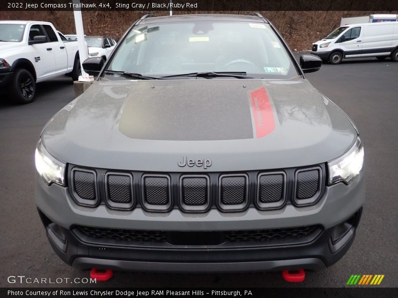 Sting Gray / Black/Ruby Red 2022 Jeep Compass Trailhawk 4x4
