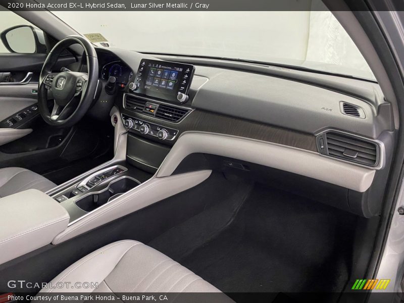 Lunar Silver Metallic / Gray 2020 Honda Accord EX-L Hybrid Sedan