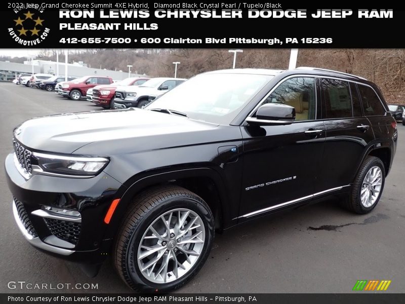 Diamond Black Crystal Pearl / Tupelo/Black 2022 Jeep Grand Cherokee Summit 4XE Hybrid