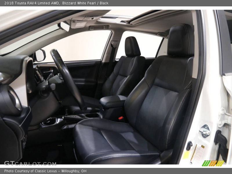 Blizzard White Pearl / Black 2018 Toyota RAV4 Limited AWD