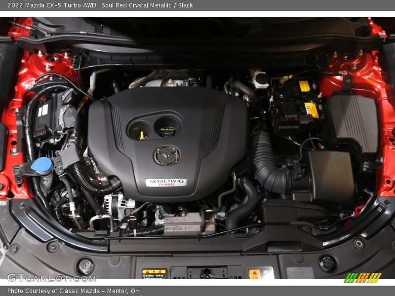  2022 CX-5 Turbo AWD Engine - 2.5 Liter Turbocharged SKYACTIV-G DOHC 16-Valve VVT 4 Cylinder
