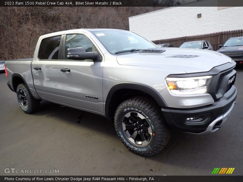 Billet Silver Metallic / Black 2023 Ram 1500 Rebel Crew Cab 4x4