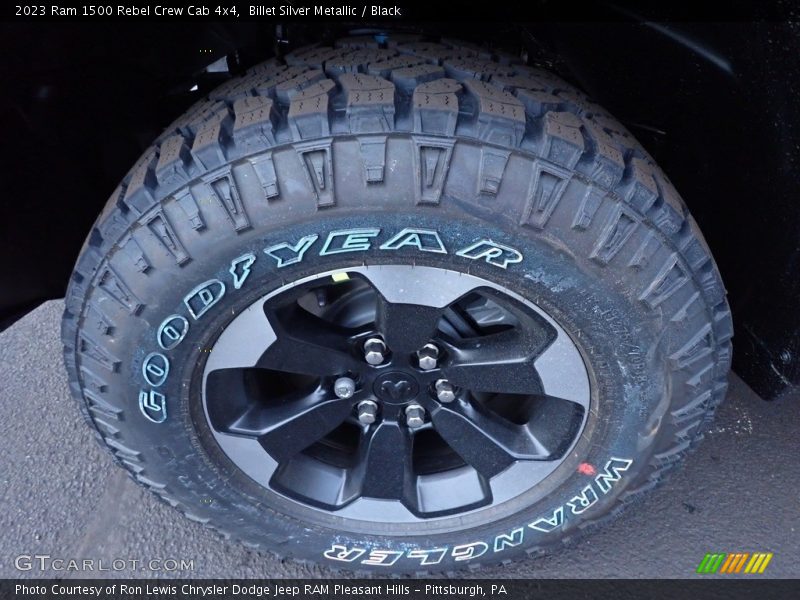Billet Silver Metallic / Black 2023 Ram 1500 Rebel Crew Cab 4x4