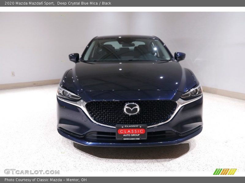 Deep Crystal Blue Mica / Black 2020 Mazda Mazda6 Sport