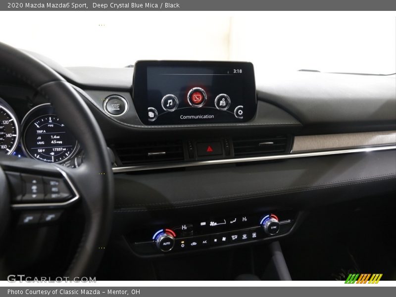 Dashboard of 2020 Mazda6 Sport
