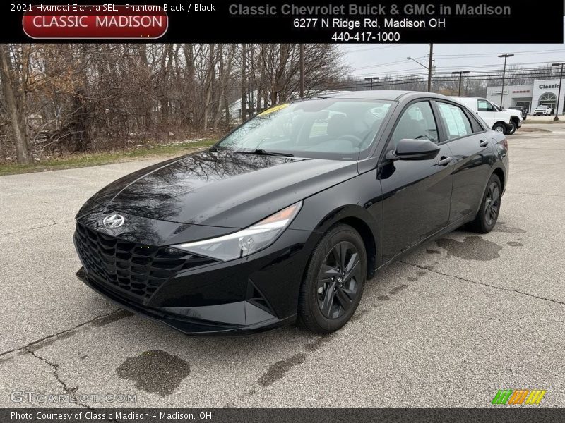 Phantom Black / Black 2021 Hyundai Elantra SEL