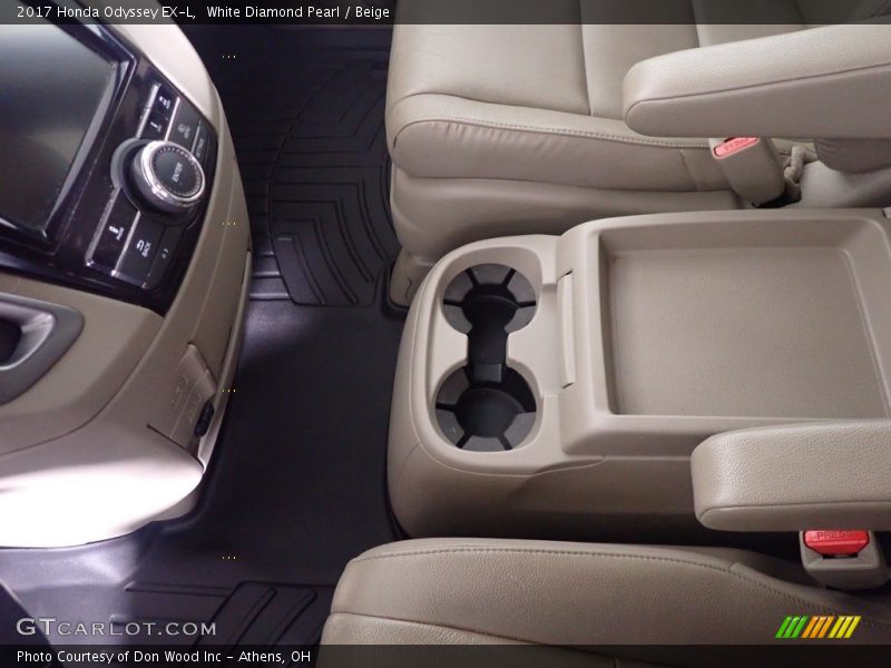 White Diamond Pearl / Beige 2017 Honda Odyssey EX-L