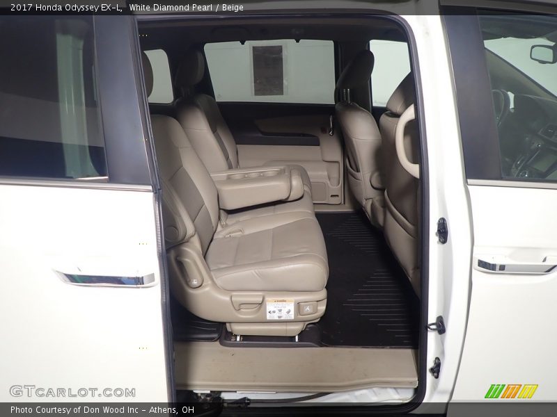 White Diamond Pearl / Beige 2017 Honda Odyssey EX-L