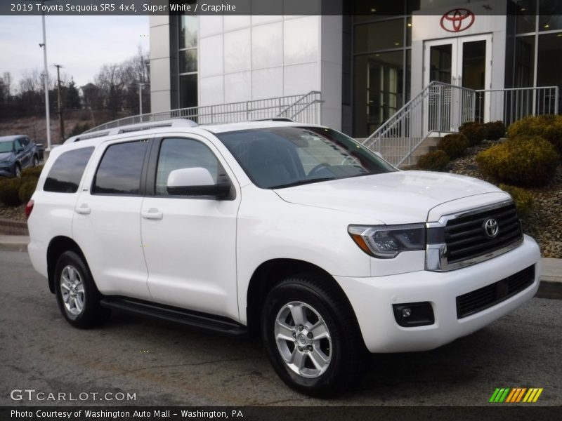Super White / Graphite 2019 Toyota Sequoia SR5 4x4