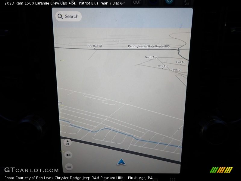 Navigation of 2023 1500 Laramie Crew Cab 4x4