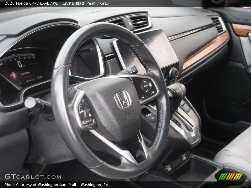Crystal Black Pearl / Gray 2020 Honda CR-V EX-L AWD
