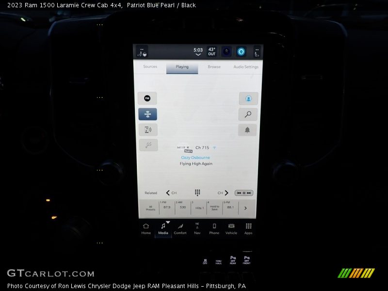 Patriot Blue Pearl / Black 2023 Ram 1500 Laramie Crew Cab 4x4