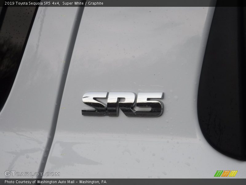 Super White / Graphite 2019 Toyota Sequoia SR5 4x4