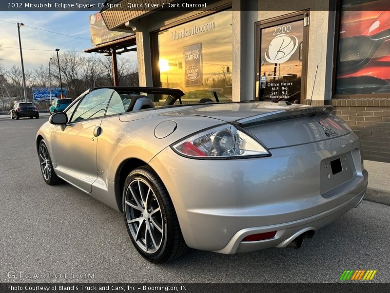 Quick Silver / Dark Charcoal 2012 Mitsubishi Eclipse Spyder GS Sport