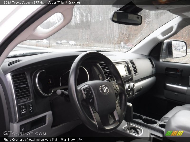 Super White / Graphite 2019 Toyota Sequoia SR5 4x4