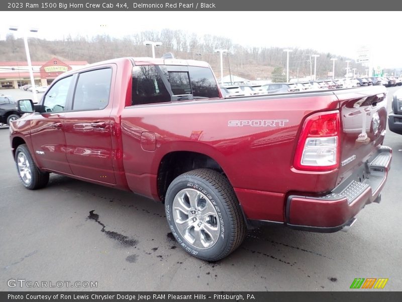 Delmonico Red Pearl / Black 2023 Ram 1500 Big Horn Crew Cab 4x4
