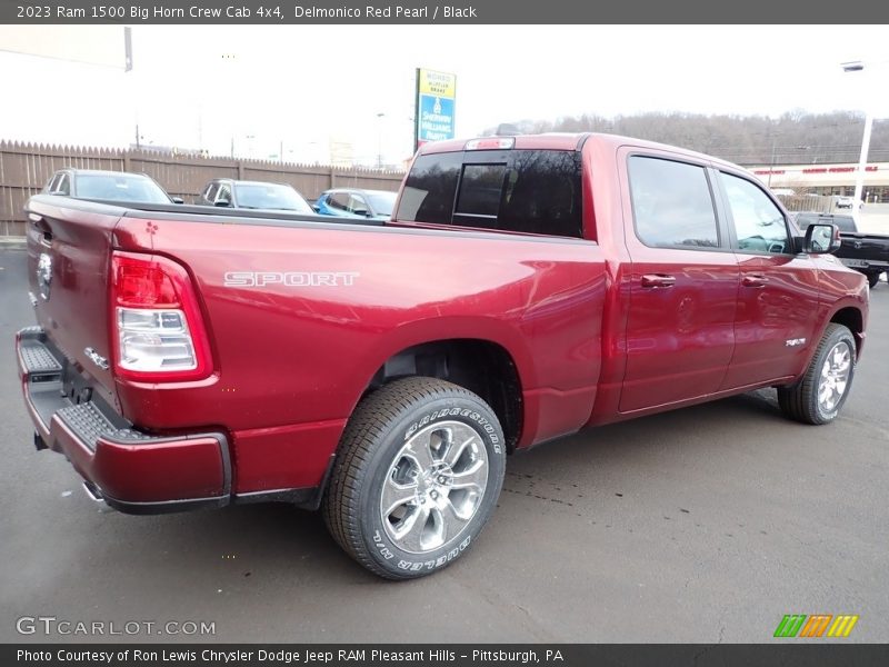 Delmonico Red Pearl / Black 2023 Ram 1500 Big Horn Crew Cab 4x4