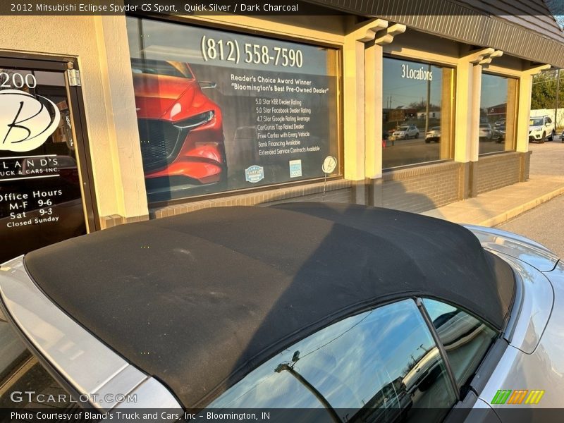 Quick Silver / Dark Charcoal 2012 Mitsubishi Eclipse Spyder GS Sport