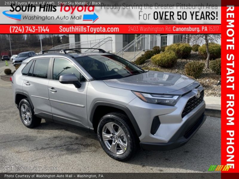 Silver Sky Metallic / Black 2023 Toyota RAV4 XLE AWD