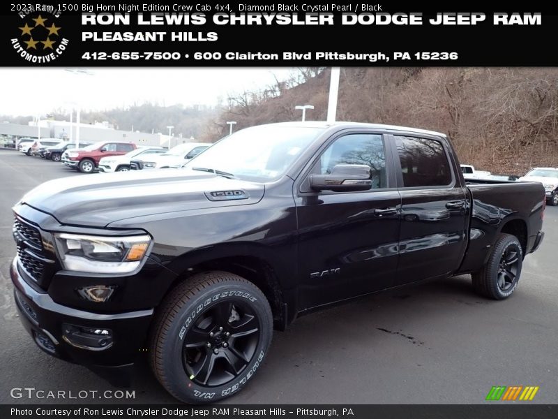 Diamond Black Crystal Pearl / Black 2023 Ram 1500 Big Horn Night Edition Crew Cab 4x4