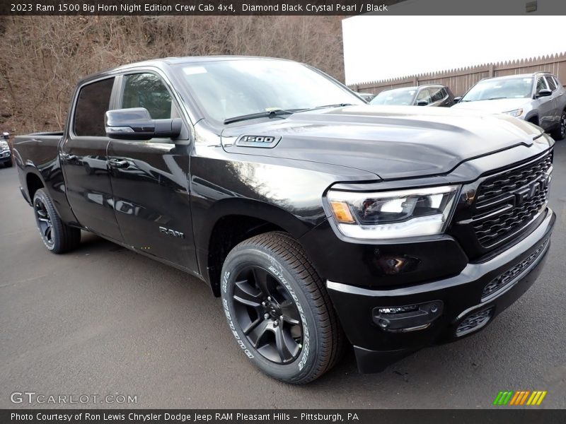 Front 3/4 View of 2023 1500 Big Horn Night Edition Crew Cab 4x4