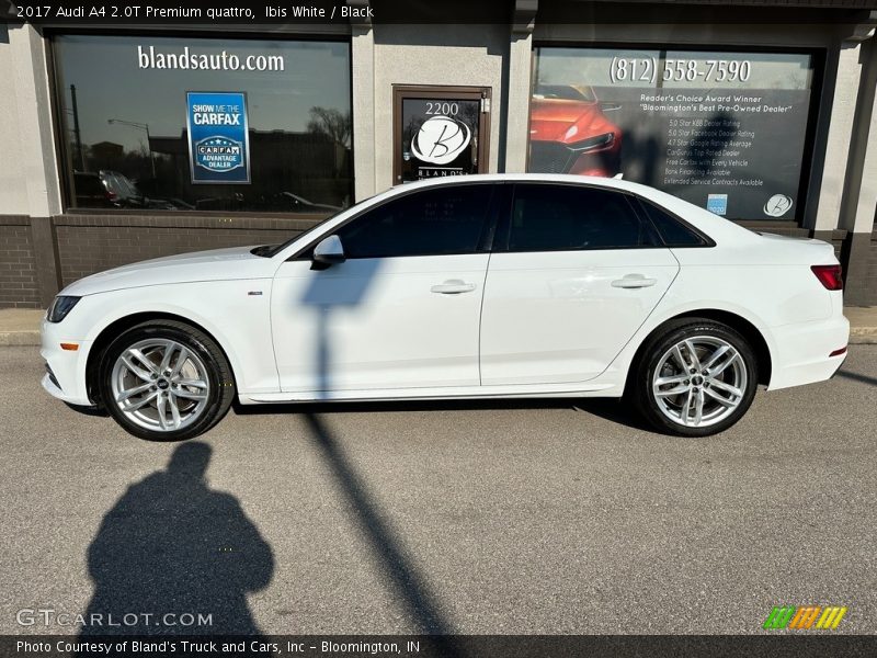 Ibis White / Black 2017 Audi A4 2.0T Premium quattro