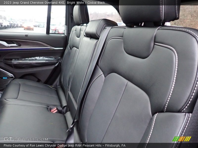 Bright White / Global Black 2023 Jeep Grand Cherokee Overland 4XE
