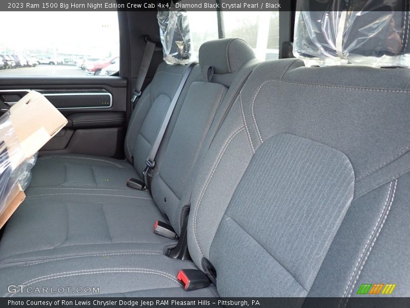 Rear Seat of 2023 1500 Big Horn Night Edition Crew Cab 4x4