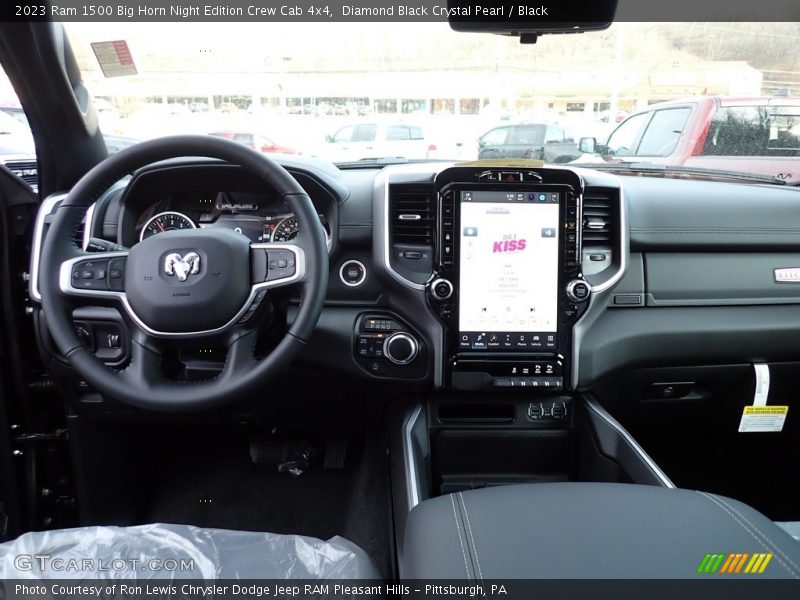 Dashboard of 2023 1500 Big Horn Night Edition Crew Cab 4x4