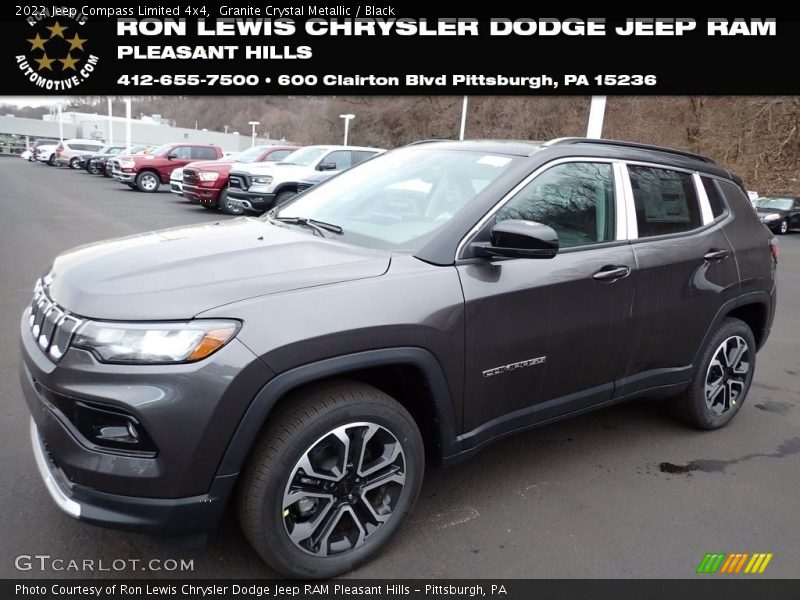 Granite Crystal Metallic / Black 2022 Jeep Compass Limited 4x4
