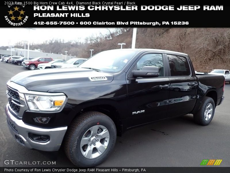 Diamond Black Crystal Pearl / Black 2023 Ram 1500 Big Horn Crew Cab 4x4