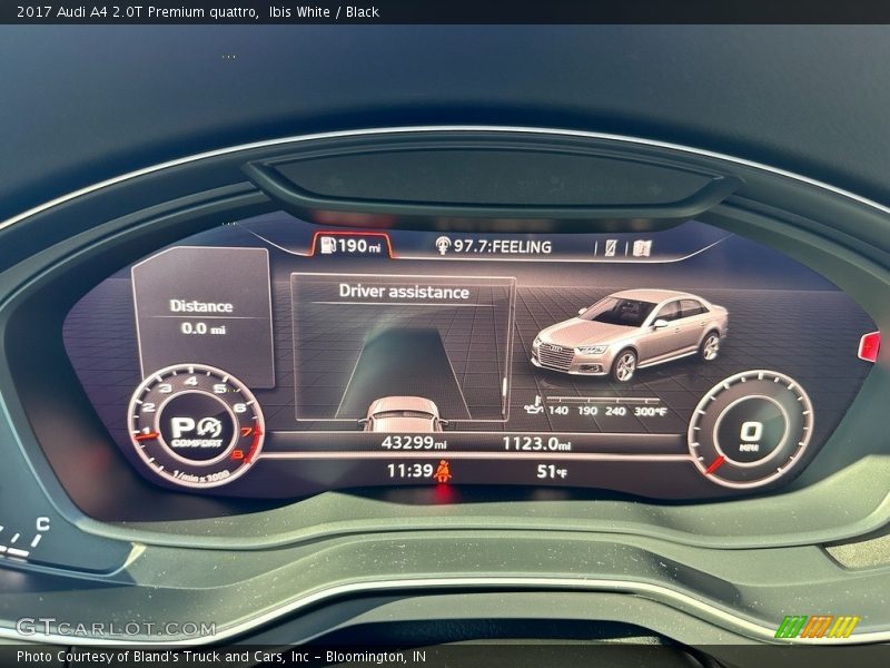 Ibis White / Black 2017 Audi A4 2.0T Premium quattro