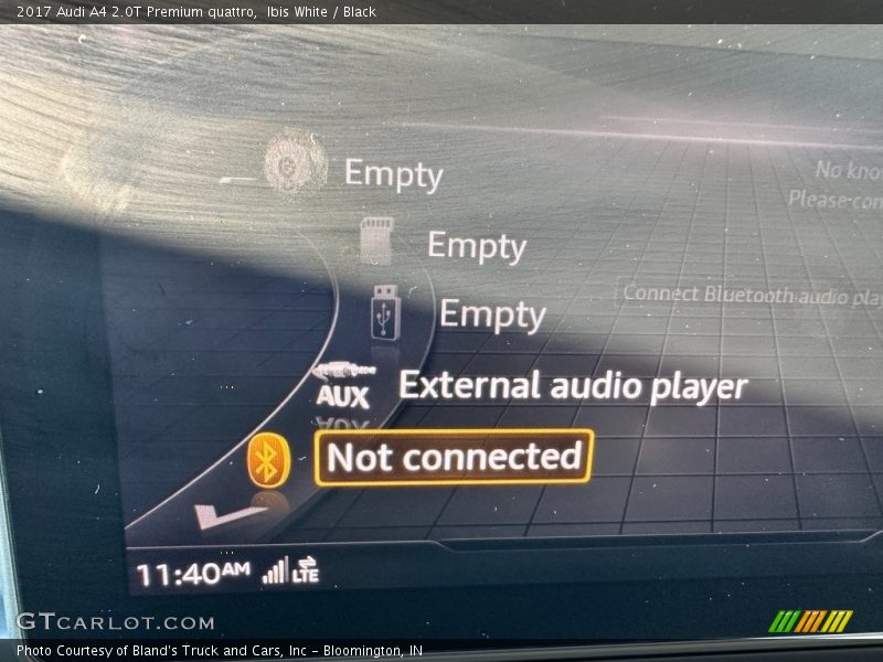 Ibis White / Black 2017 Audi A4 2.0T Premium quattro