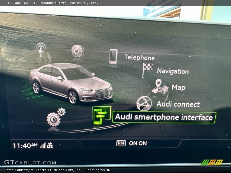 Ibis White / Black 2017 Audi A4 2.0T Premium quattro