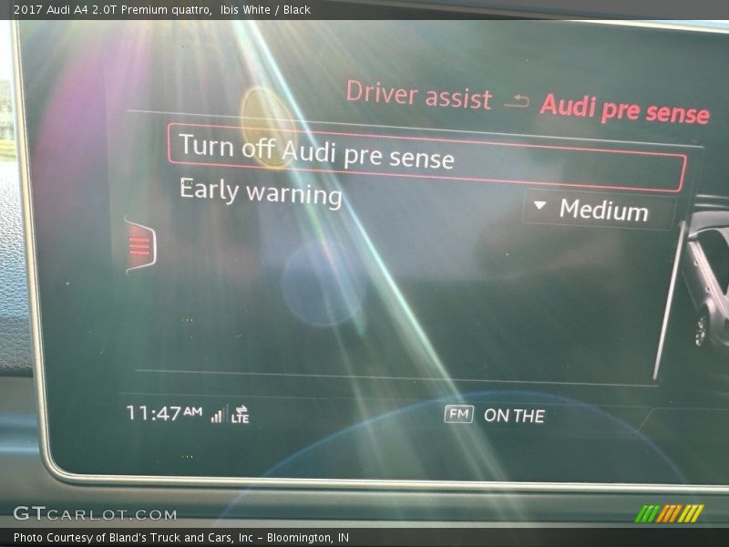 Ibis White / Black 2017 Audi A4 2.0T Premium quattro