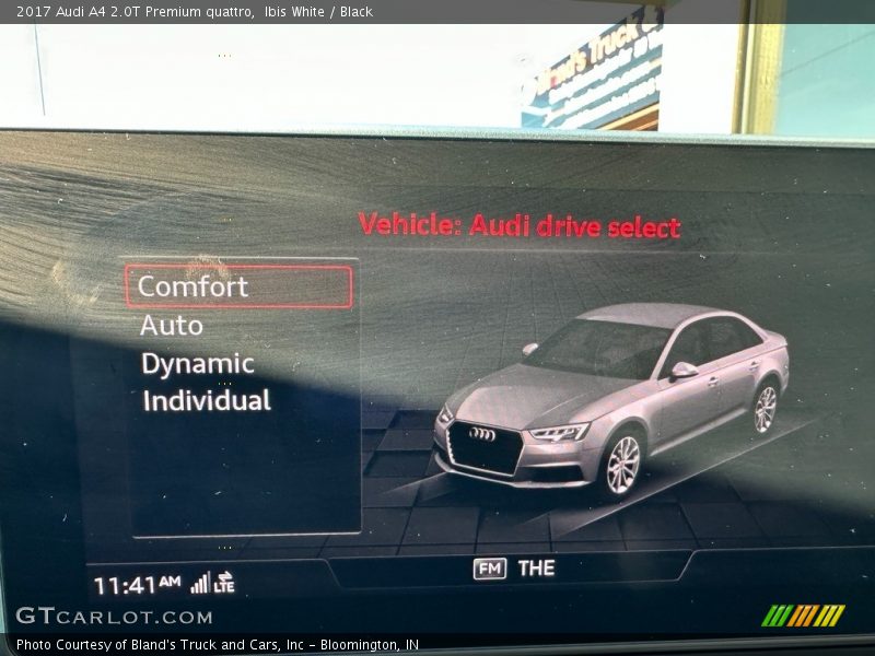 Ibis White / Black 2017 Audi A4 2.0T Premium quattro