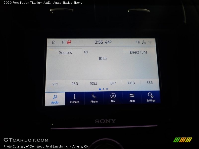 Agate Black / Ebony 2020 Ford Fusion Titanium AWD