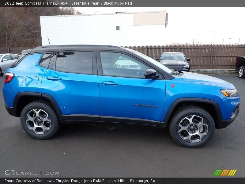 Laser Blue Pearl / Black/Ruby Red 2022 Jeep Compass Trailhawk 4x4