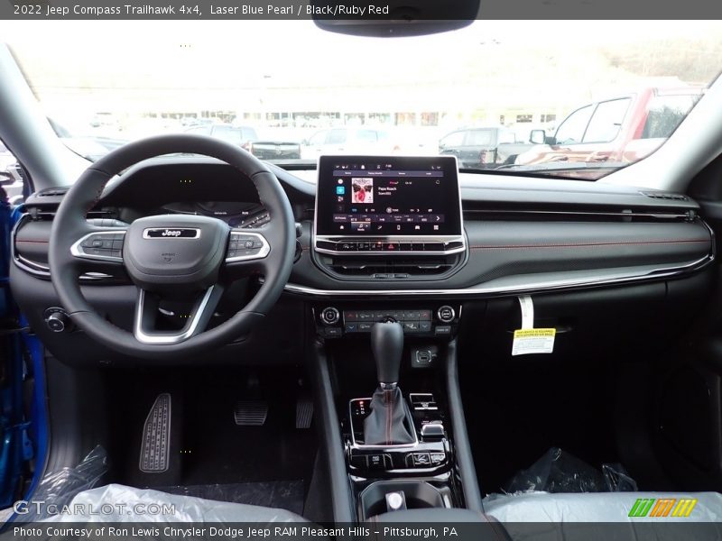 Laser Blue Pearl / Black/Ruby Red 2022 Jeep Compass Trailhawk 4x4