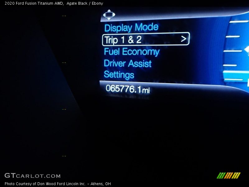 Agate Black / Ebony 2020 Ford Fusion Titanium AWD