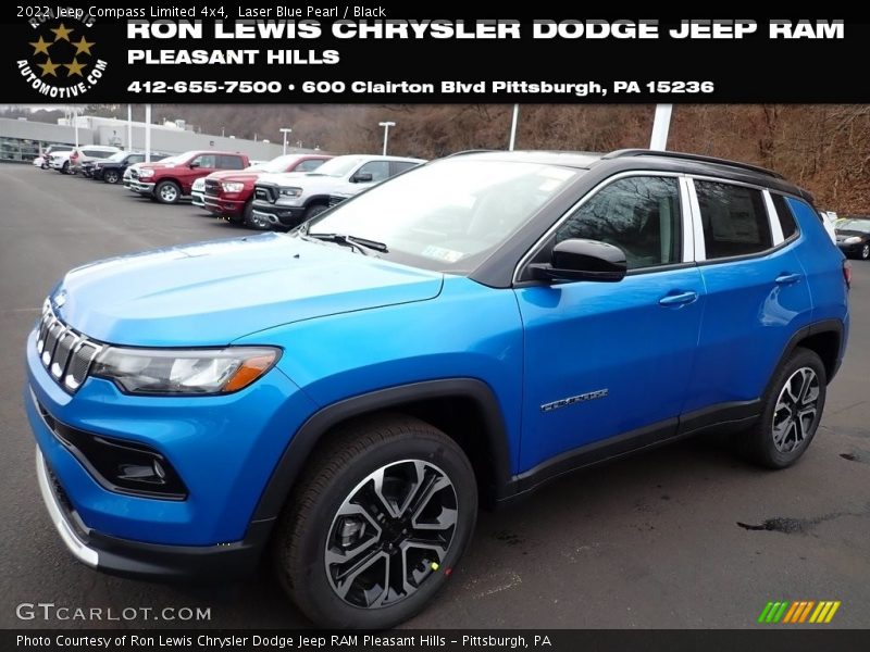 Laser Blue Pearl / Black 2022 Jeep Compass Limited 4x4