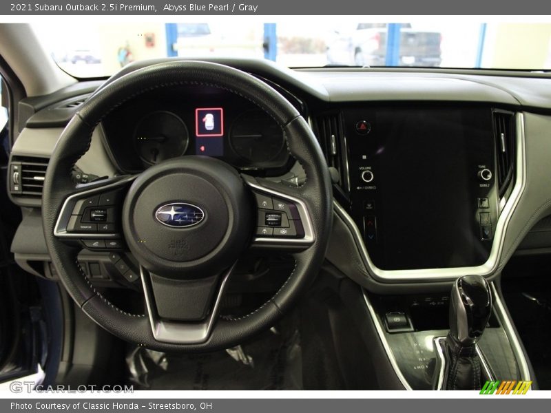 Dashboard of 2021 Outback 2.5i Premium