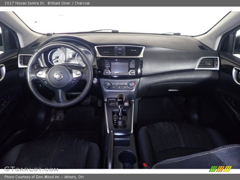 Brilliant Silver / Charcoal 2017 Nissan Sentra SV