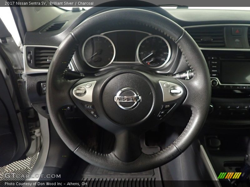 Brilliant Silver / Charcoal 2017 Nissan Sentra SV