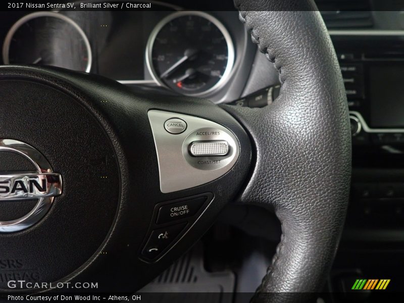 Brilliant Silver / Charcoal 2017 Nissan Sentra SV