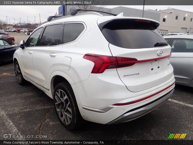Quartz White / Black 2022 Hyundai Santa Fe Calligraphy AWD