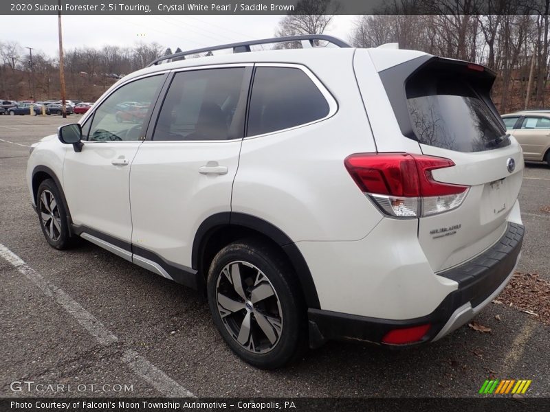 Crystal White Pearl / Saddle Brown 2020 Subaru Forester 2.5i Touring