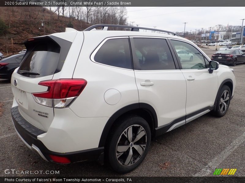 Crystal White Pearl / Saddle Brown 2020 Subaru Forester 2.5i Touring