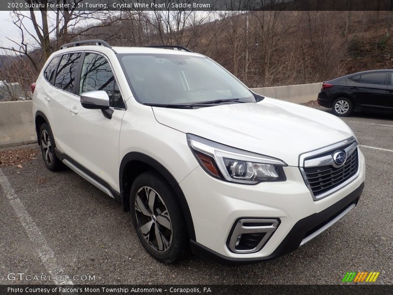 Crystal White Pearl / Saddle Brown 2020 Subaru Forester 2.5i Touring